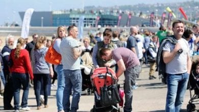 Footfall in Colwyn Bay is up five per cent since new beach opening